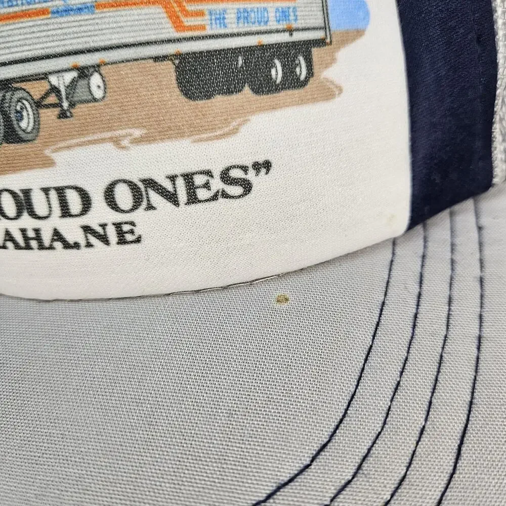 Vintage Trucker Hat Mesh Snapback National Transportation, Inc Omaha Nebraska